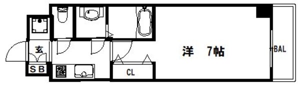 ハーバーランド駅 徒歩6分 6階の物件間取画像